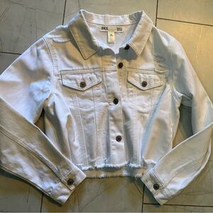 BKE Light Denim Jacket with Button Accents
